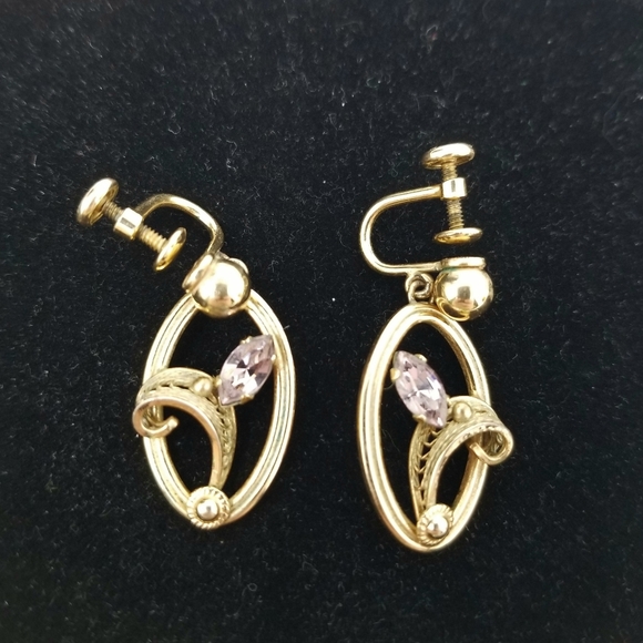 A & Z Jewelry - Vintage 12k Gold Filled A & Z Screw Back Earrings